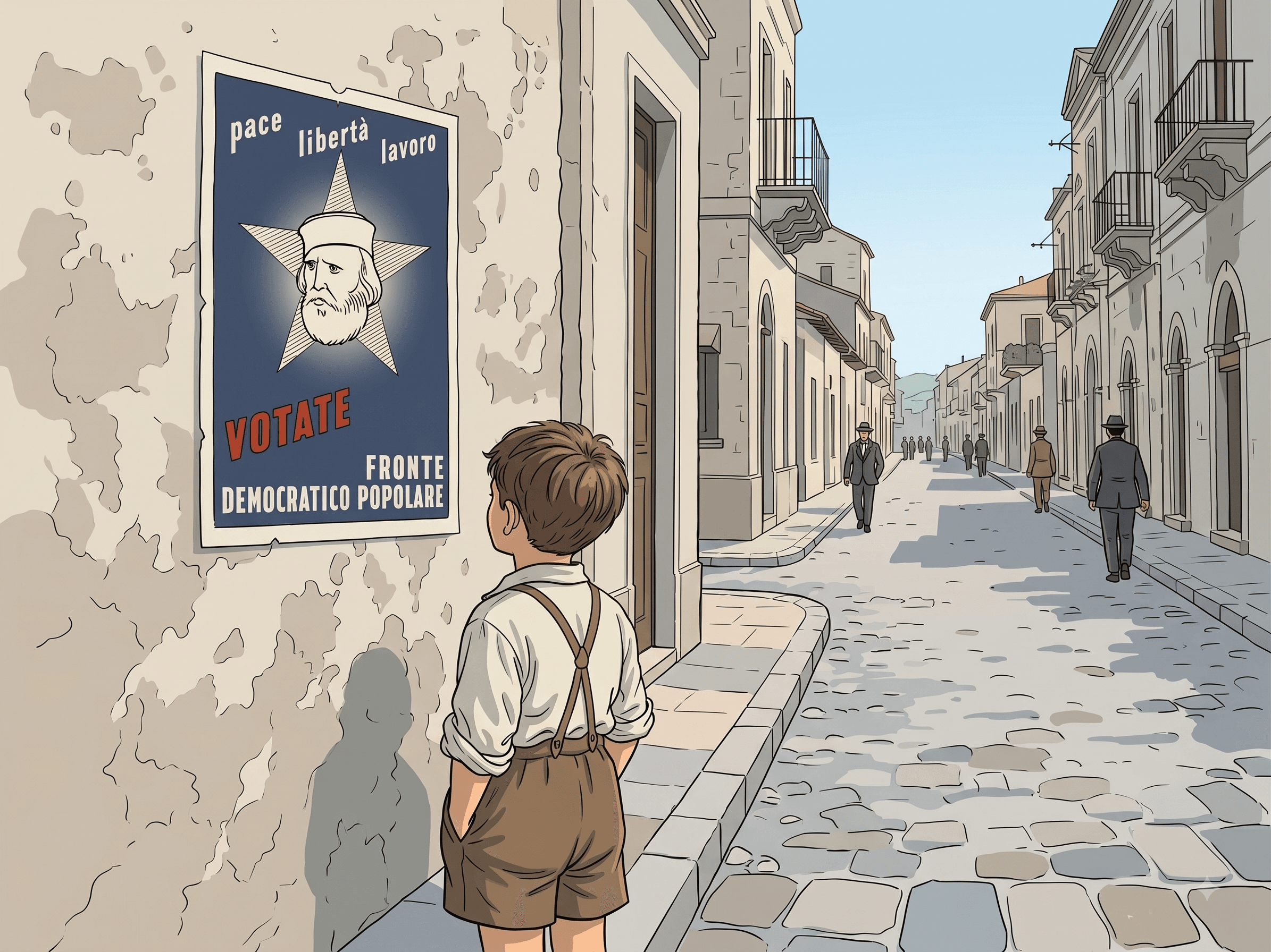 «Io da bambino ero uno che andava nella sezione del PCI, perché mi piaceva che c'era la testa di Garibaldi come simbolo del PCI, capito?»