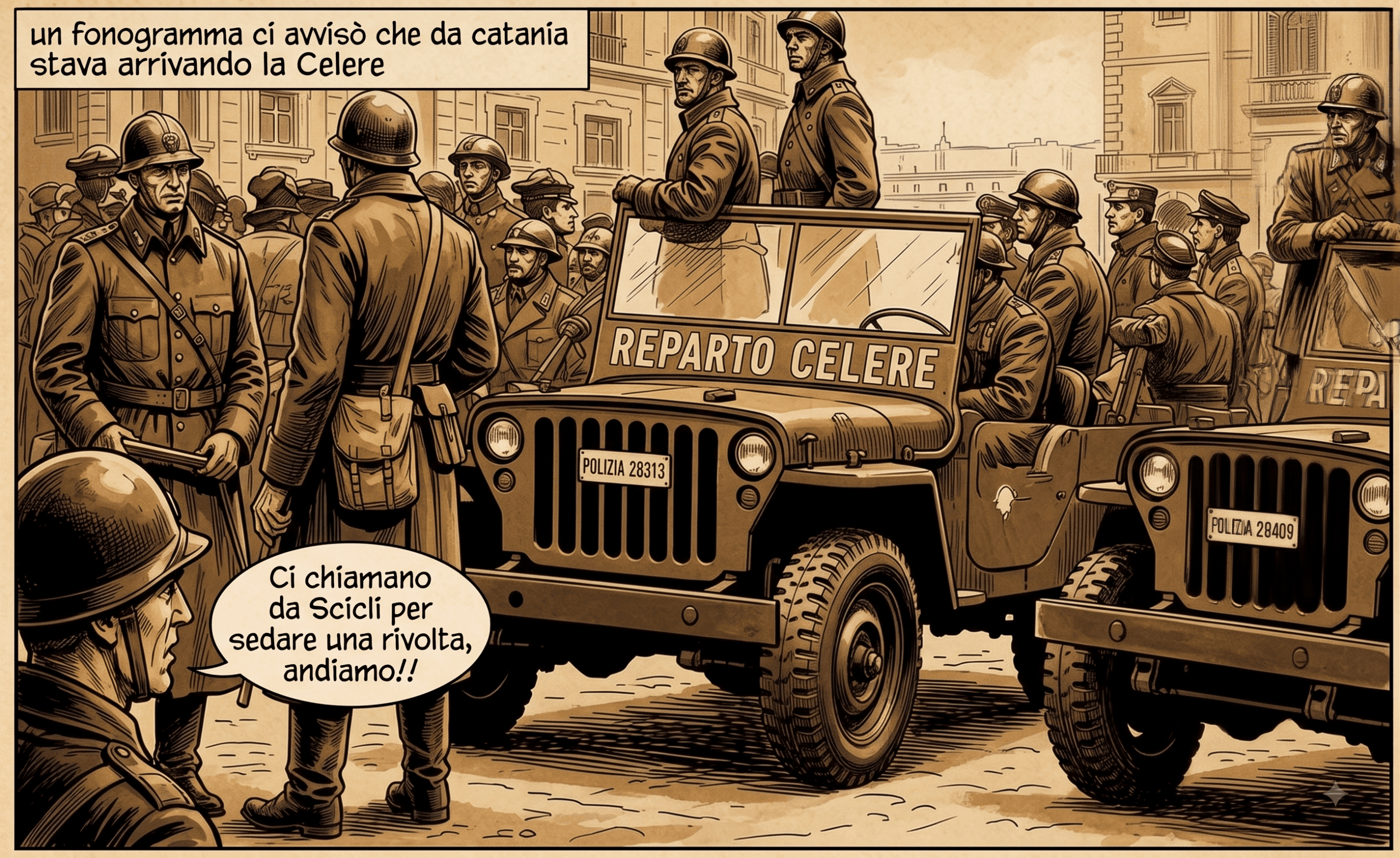 Eh, la polizia. La polizia della Celere